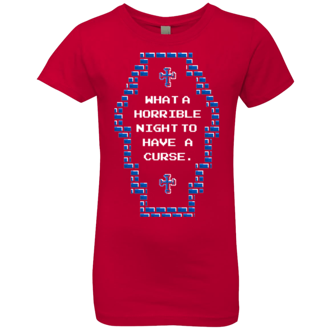 T-Shirts Red / YXS What a Horrible Night Girls Premium T-Shirt