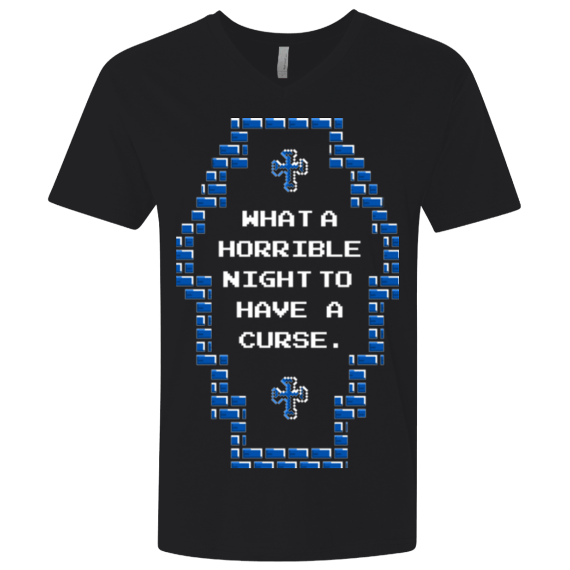 T-Shirts Black / X-Small What a Horrible Night Men's Premium V-Neck