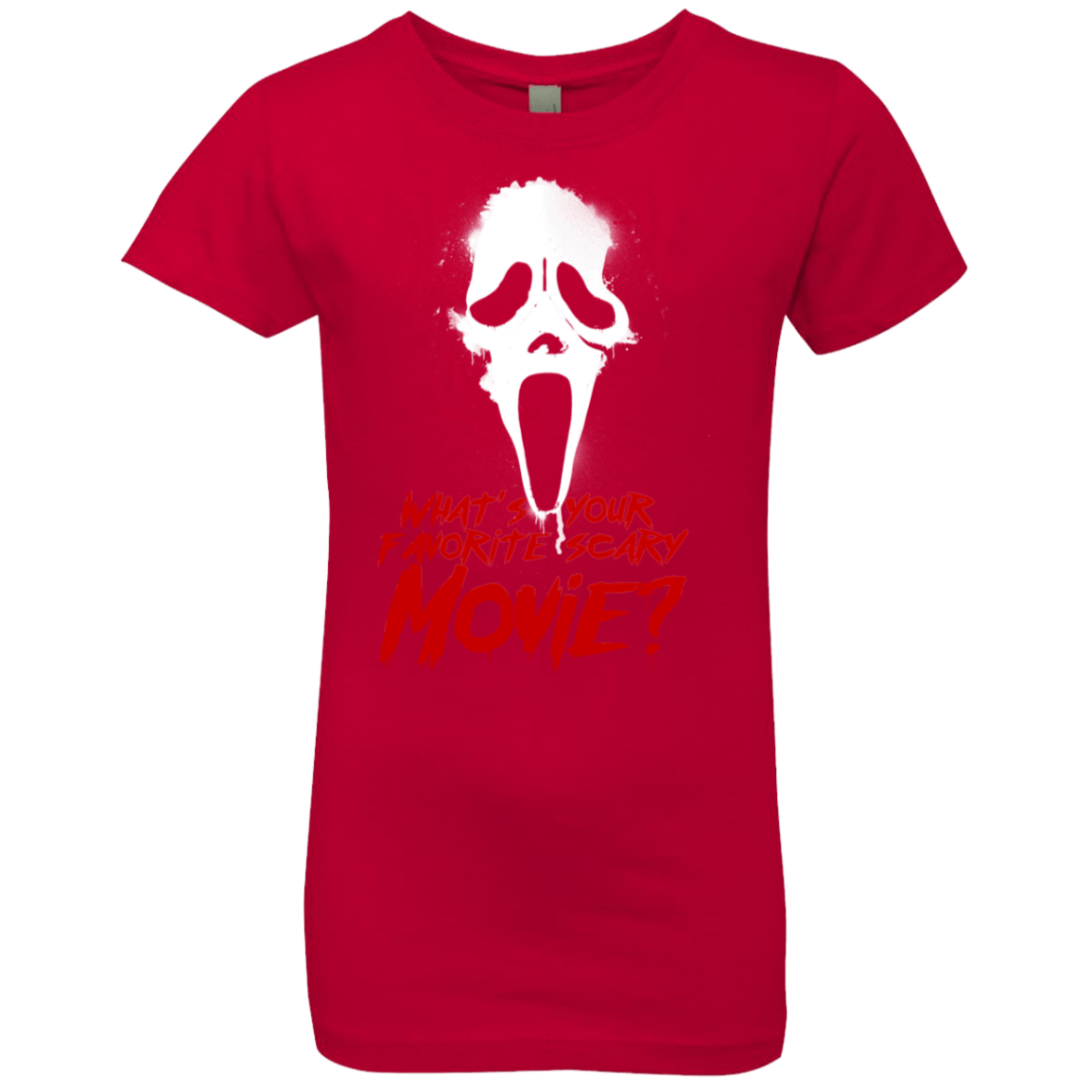 T-Shirts Red / YXS What's Your Favorite Scary Movie Girls Premium T-Shirt