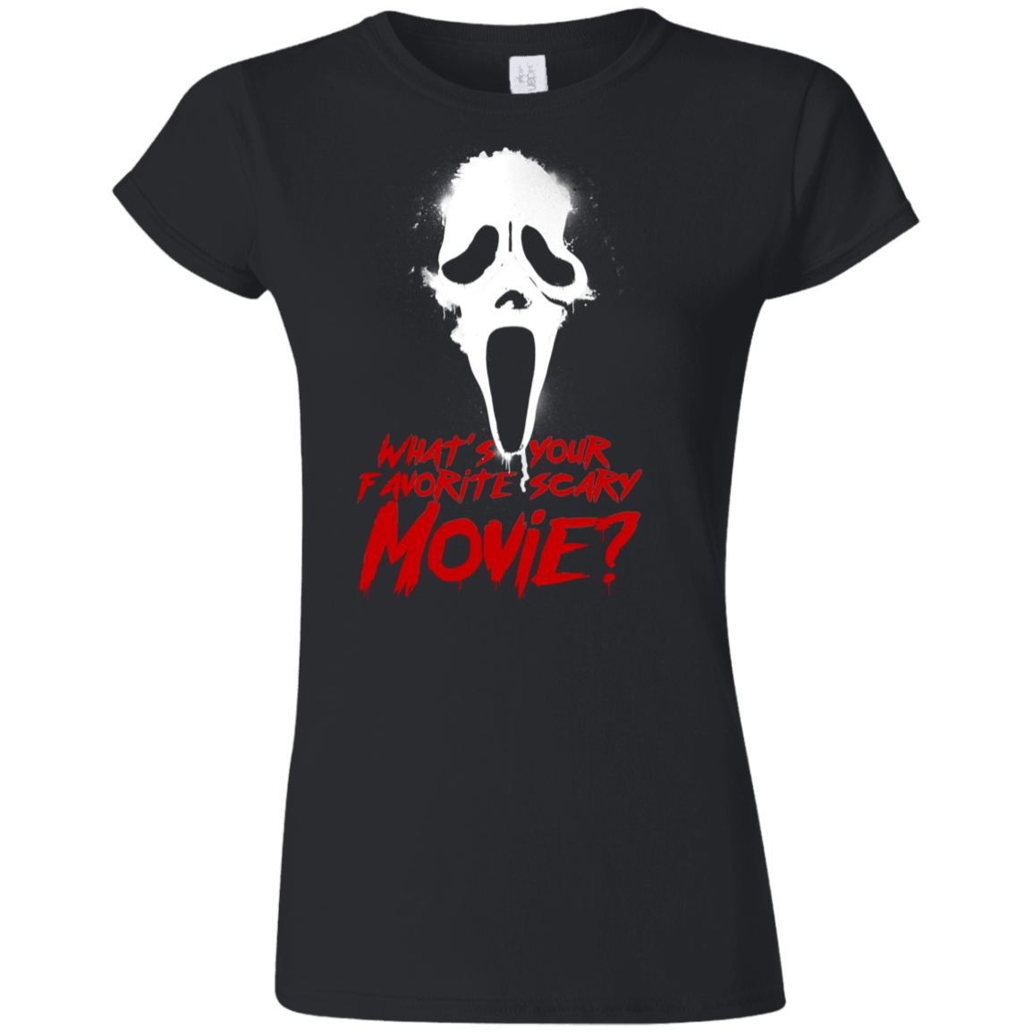 T-Shirts Black / S What's Your Favorite Scary Movie Junior Slimmer-Fit T-Shirt