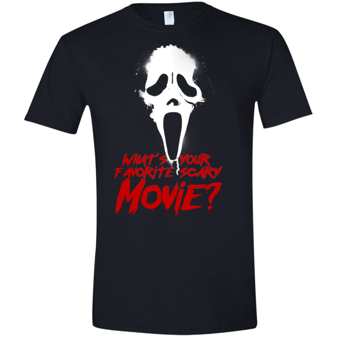 T-Shirts Black / X-Small What's Your Favorite Scary Movie Men's Semi-Fitted Softstyle