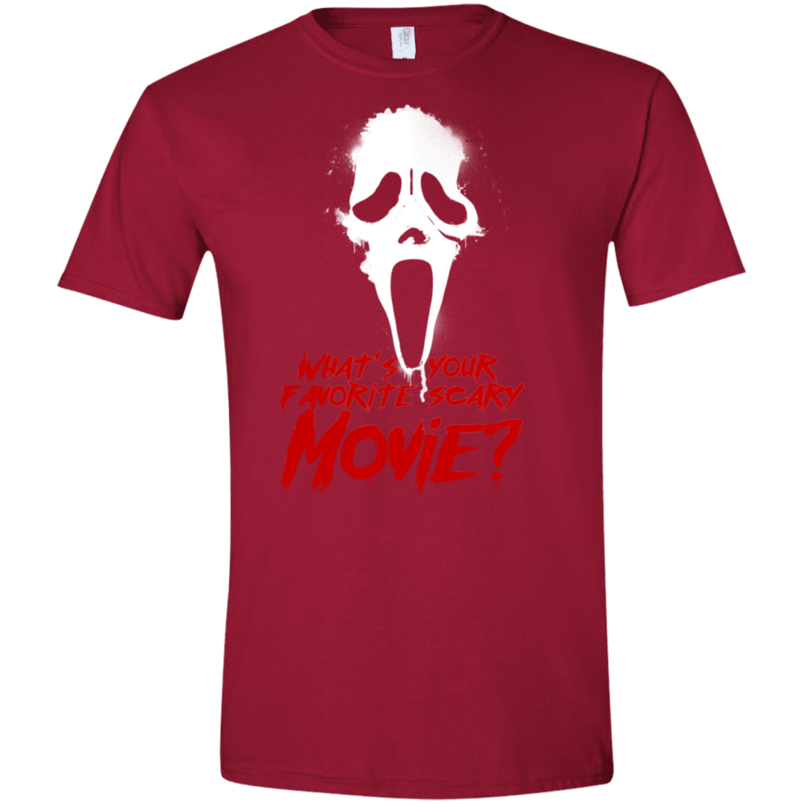 T-Shirts Cardinal Red / S What's Your Favorite Scary Movie Men's Semi-Fitted Softstyle