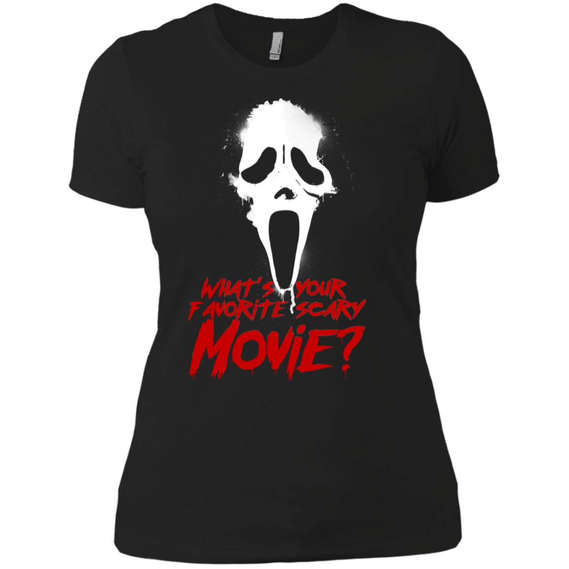 T-Shirts Black / X-Small What's Your Favorite Scary Movie Women's Premium T-Shirt