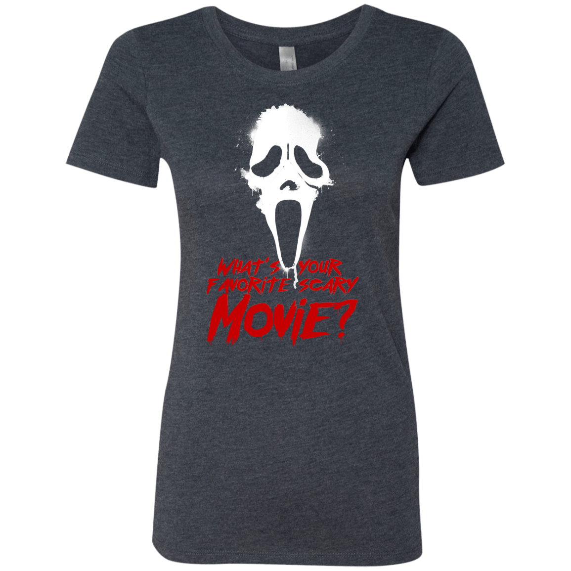 T-Shirts Vintage Navy / S What's Your Favorite Scary Movie Women's Triblend T-Shirt
