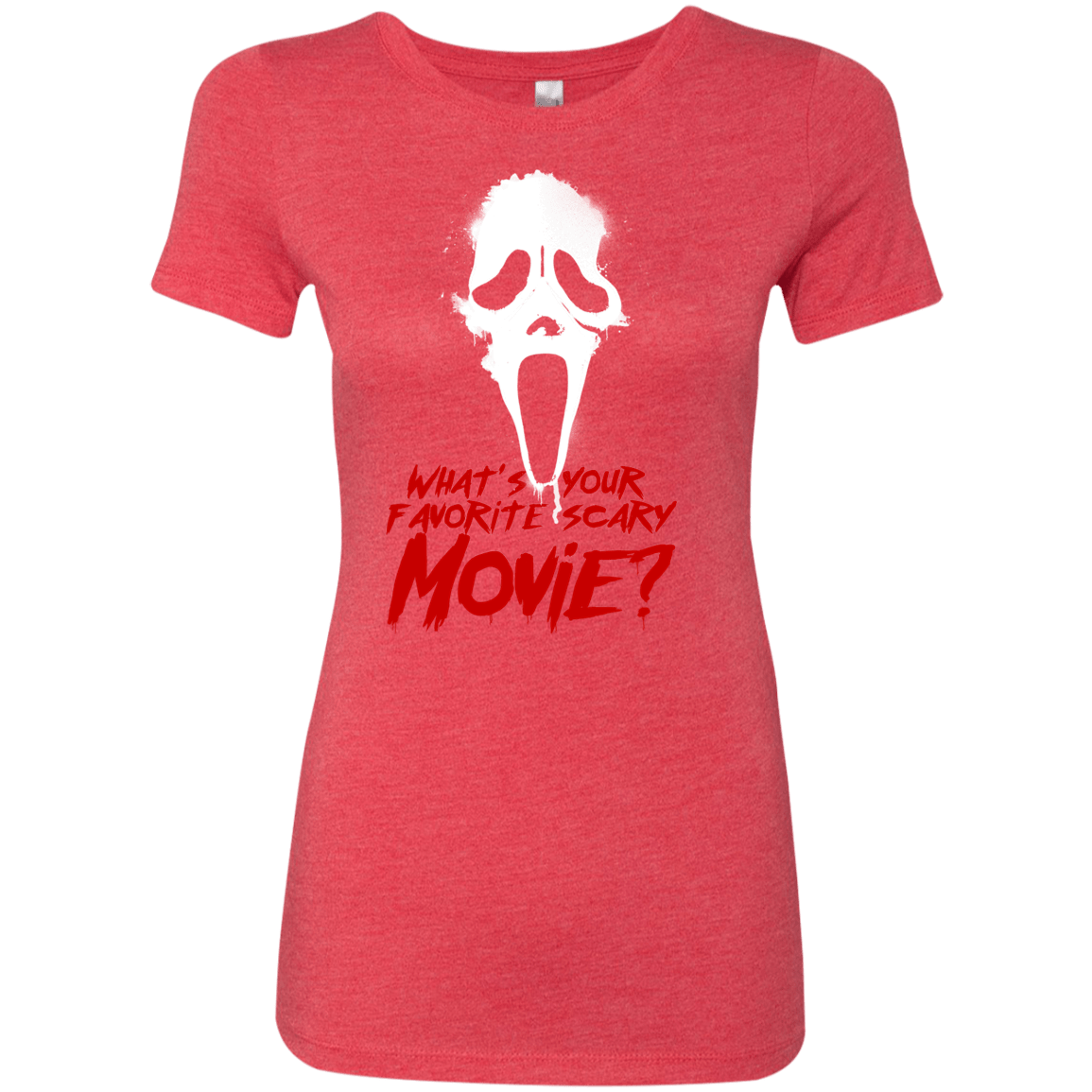 T-Shirts Vintage Red / S What's Your Favorite Scary Movie Women's Triblend T-Shirt