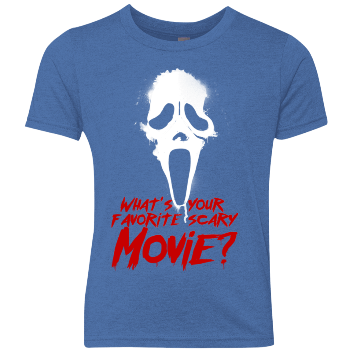 T-Shirts Vintage Royal / YXS What's Your Favorite Scary Movie Youth Triblend T-Shirt