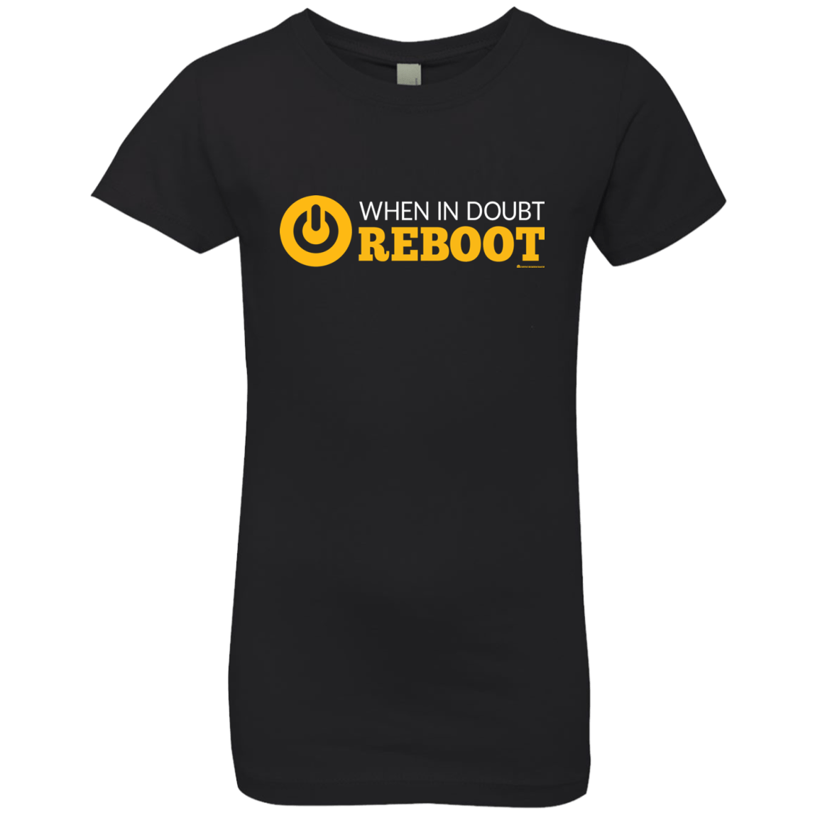 T-Shirts Black / YXS When In Doubt Reboot Girls Premium T-Shirt