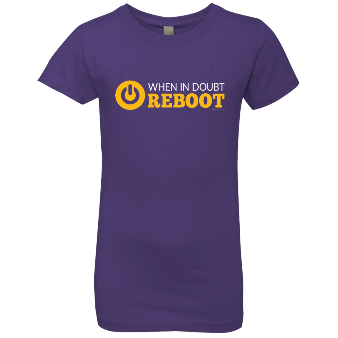 T-Shirts Purple Rush / YXS When In Doubt Reboot Girls Premium T-Shirt