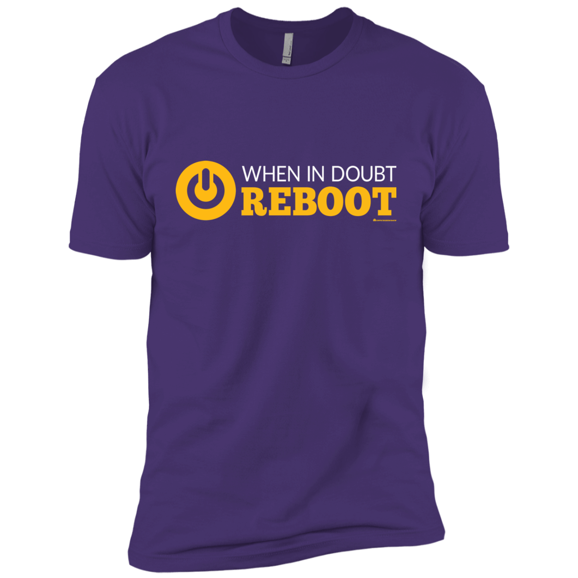 T-Shirts Purple Rush/ / X-Small When In Doubt Reboot Men's Premium T-Shirt