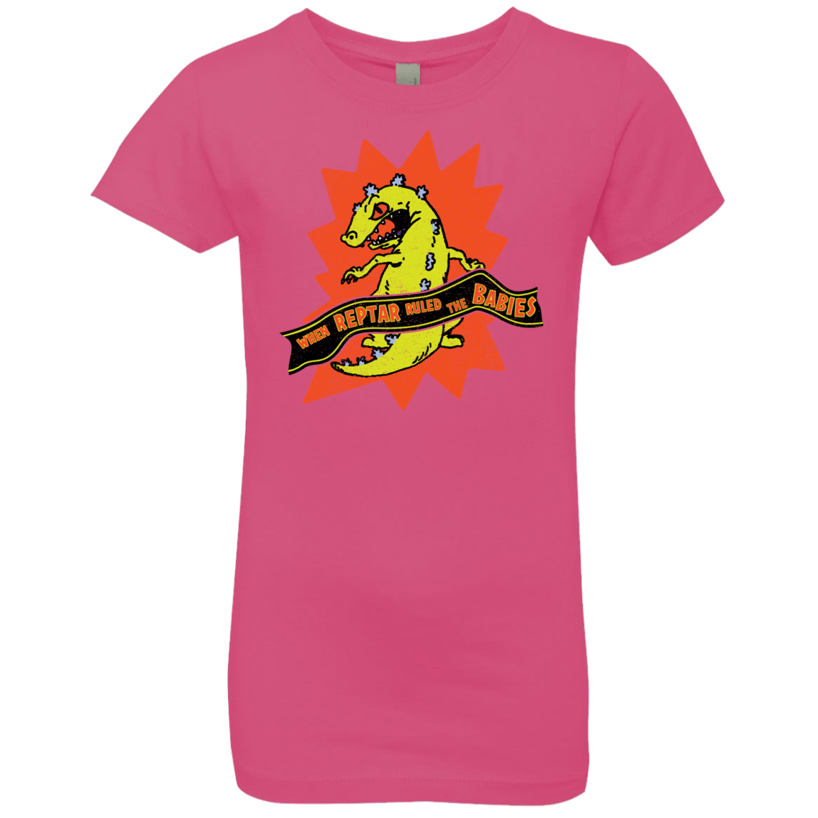 T-Shirts Hot Pink / YXS When Reptar Ruled The Babies Girls Premium T-Shirt