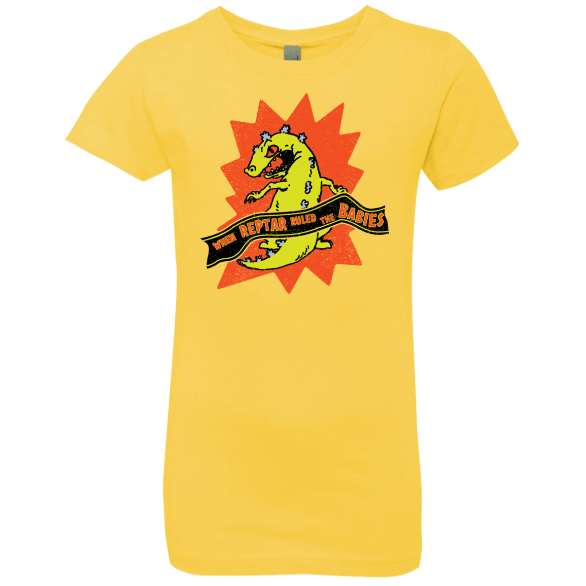 T-Shirts Vibrant Yellow / YXS When Reptar Ruled The Babies Girls Premium T-Shirt