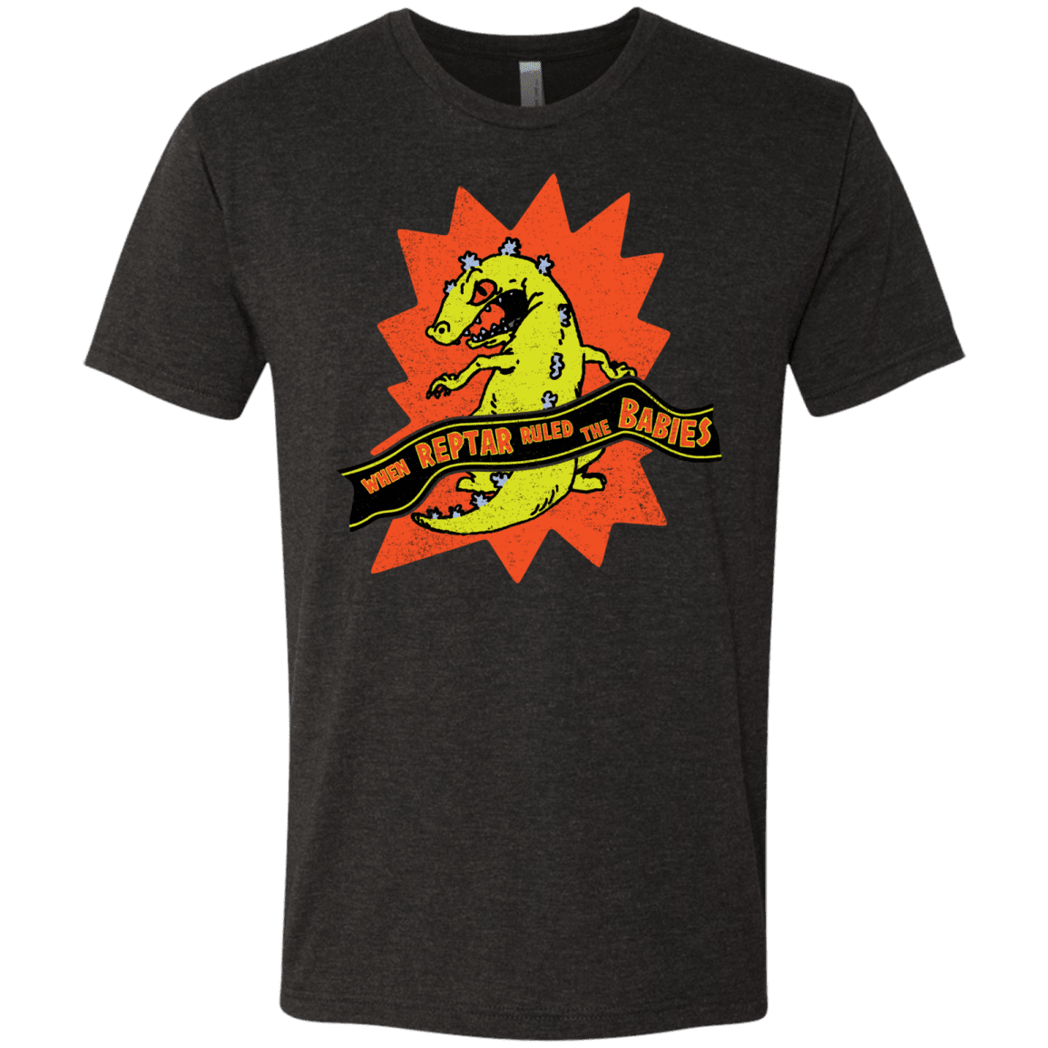 T-Shirts Vintage Black / S When Reptar Ruled The Babies Men's Triblend T-Shirt