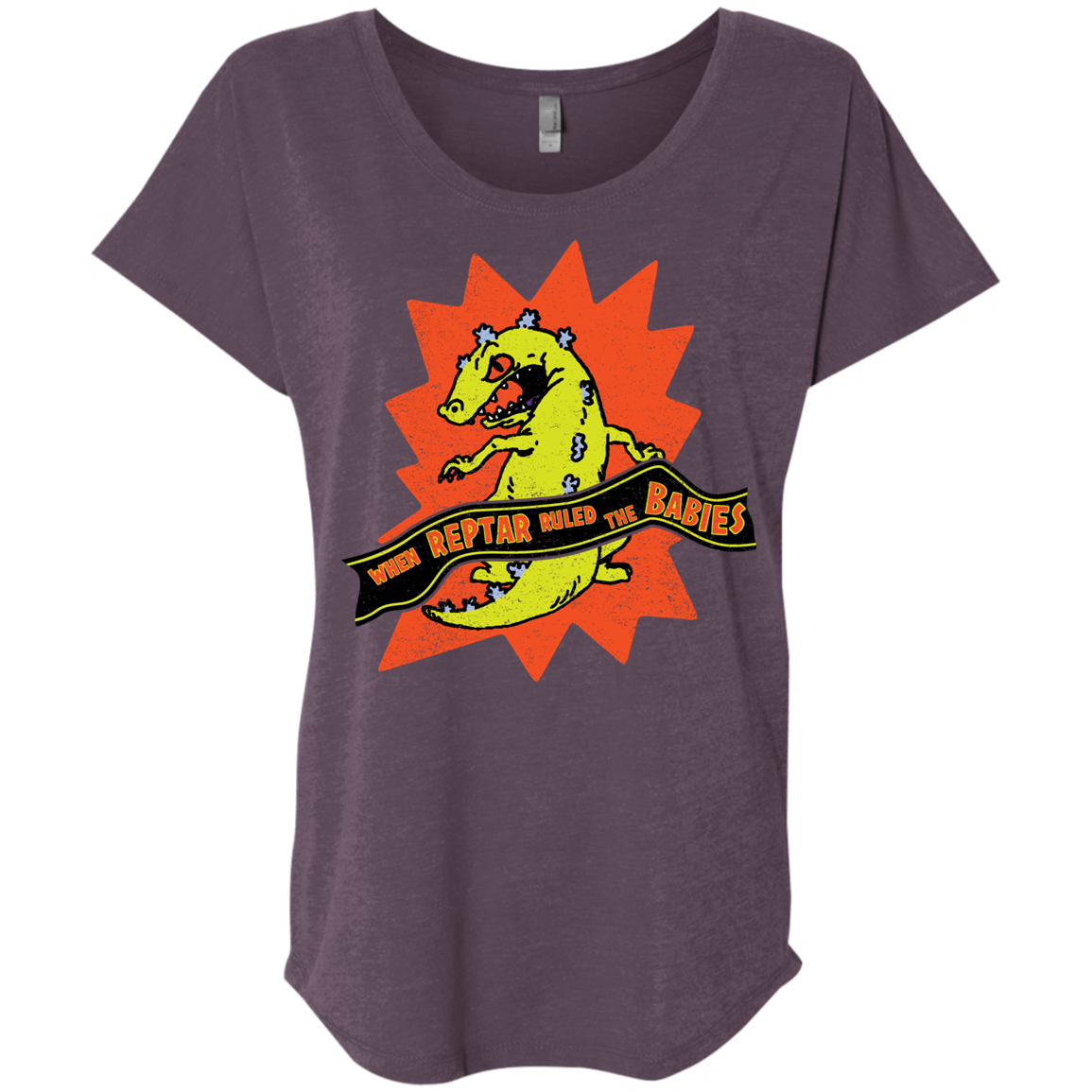 When Reptar Ruled The Babies Triblend Dolman Sleeve