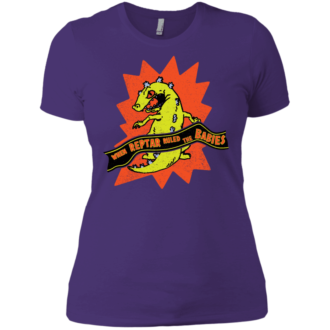 T-Shirts Purple Rush/ / X-Small When Reptar Ruled The Babies Women's Premium T-Shirt