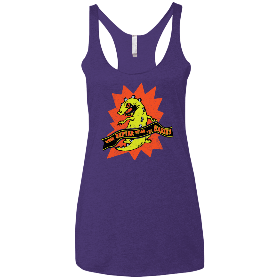 When Reptar Ruled The Babies Women's Triblend Racerback Tank