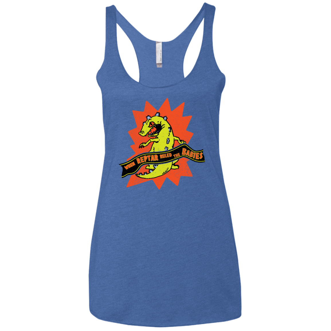 When Reptar Ruled The Babies Women's Triblend Racerback Tank
