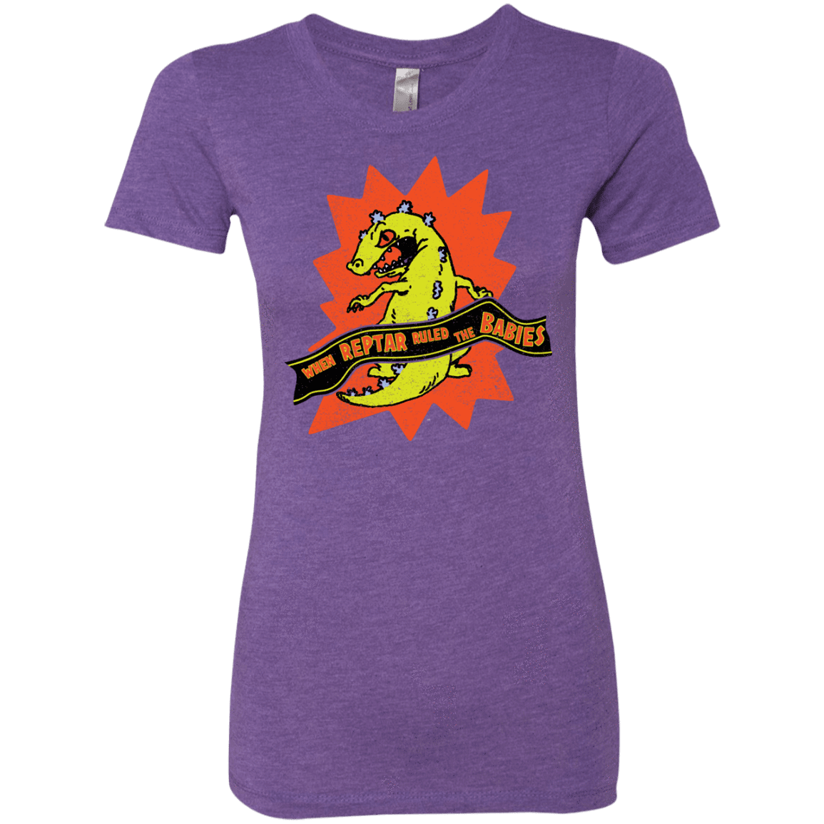 T-Shirts Purple Rush / S When Reptar Ruled The Babies Women's Triblend T-Shirt