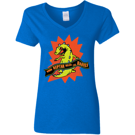 T-Shirts Royal / S When Reptar Ruled The Babies Women's V-Neck T-Shirt