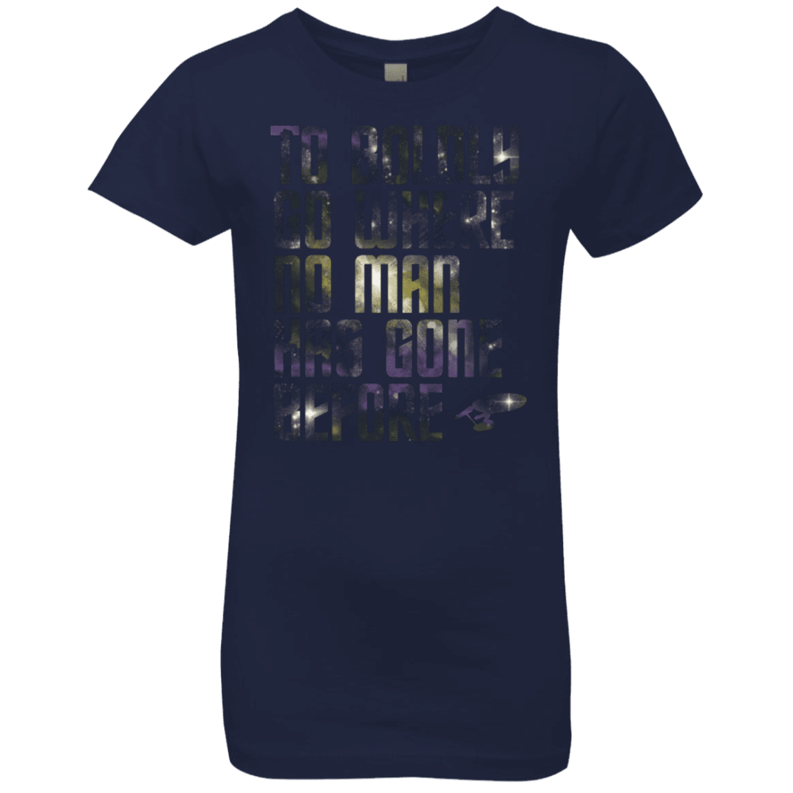 T-Shirts Midnight Navy / YXS Where no Man has gone Before Girls Premium T-Shirt
