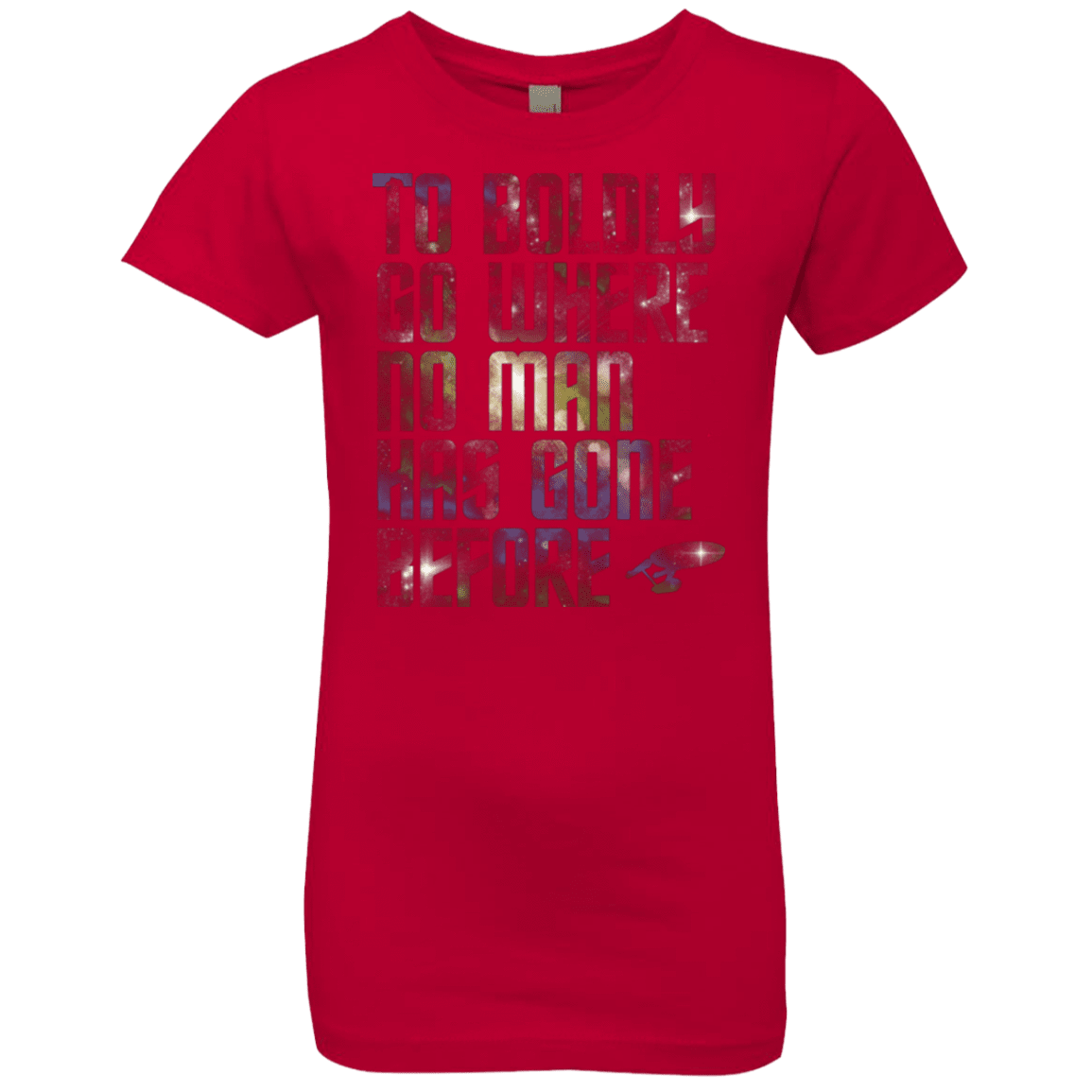 T-Shirts Red / YXS Where no Man has gone Before Girls Premium T-Shirt
