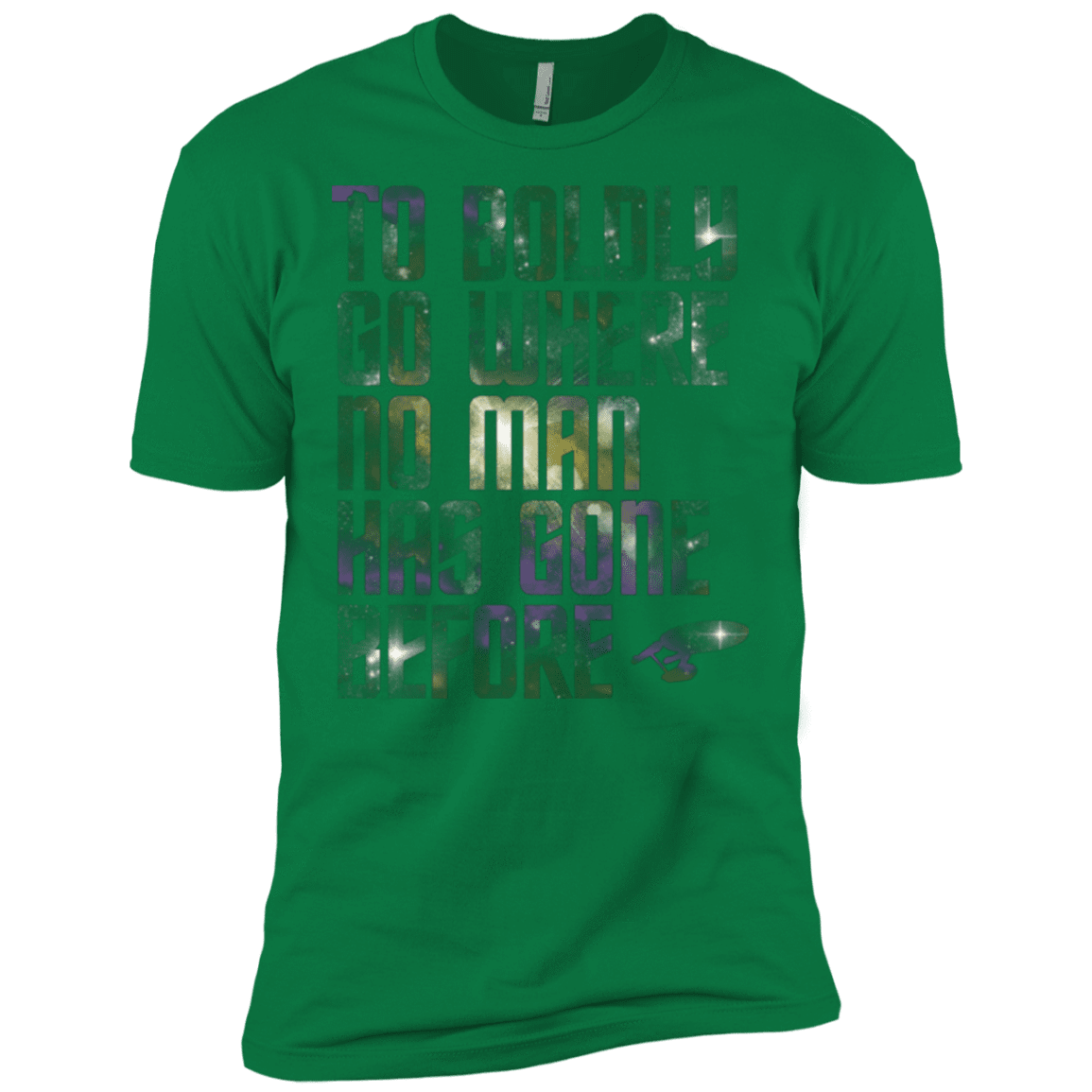 T-Shirts Kelly Green / X-Small Where no Man has gone Before Men's Premium T-Shirt