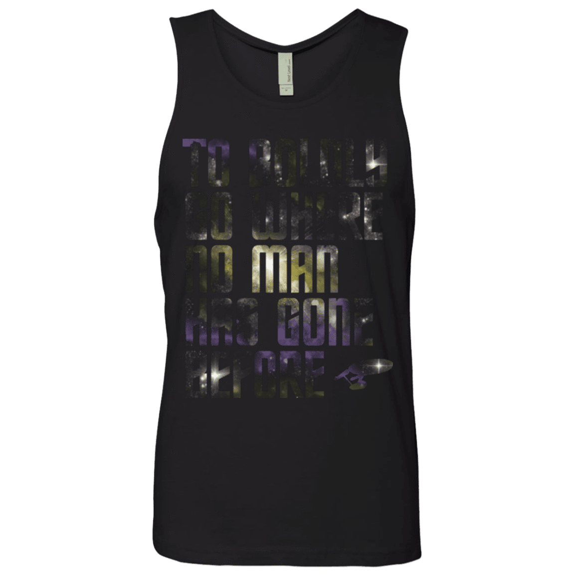 T-Shirts Black / Small Where no Man has gone Before Men's Premium Tank Top