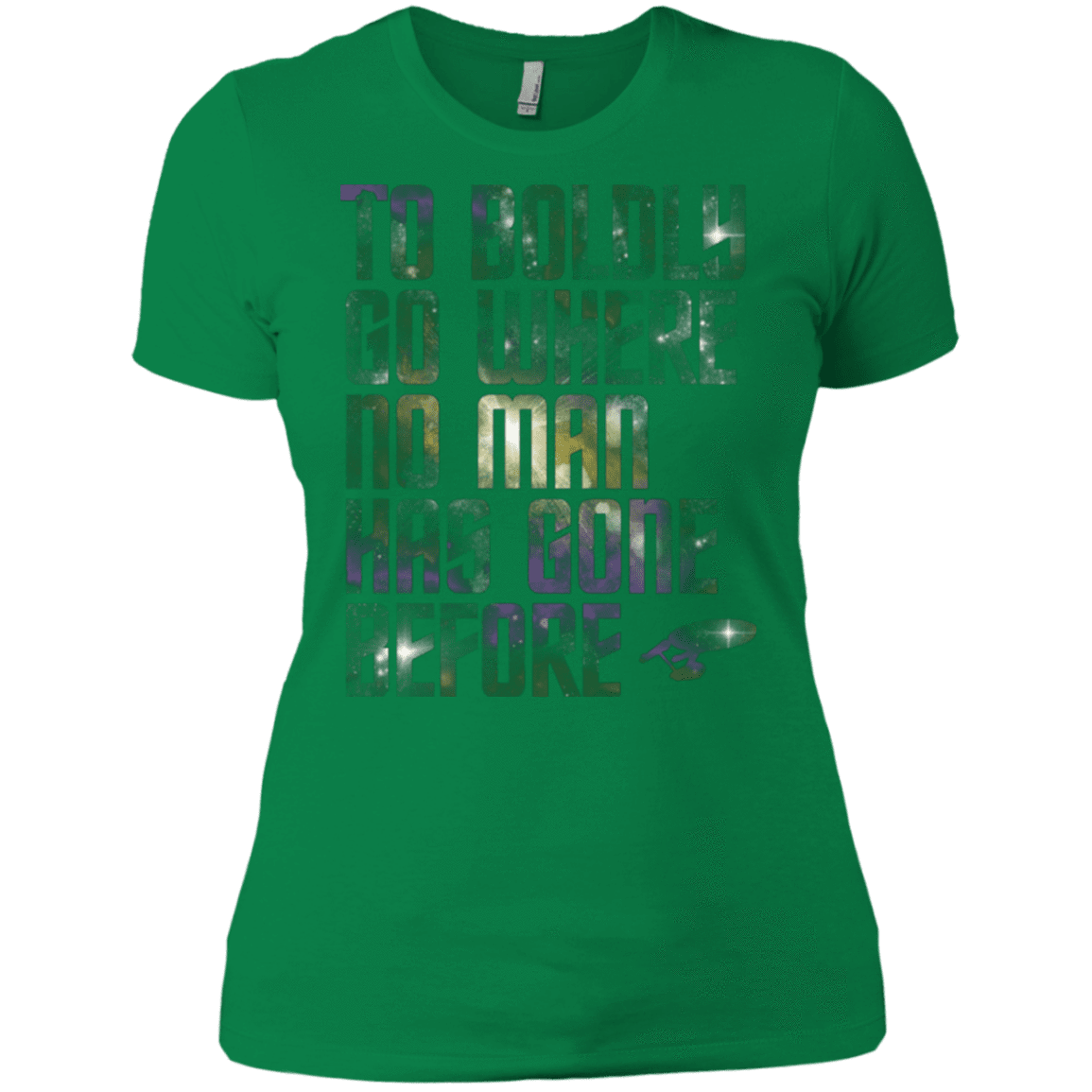T-Shirts Kelly Green / X-Small Where no Man has gone Before Women's Premium T-Shirt