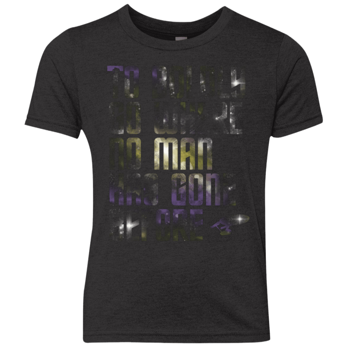T-Shirts Vintage Black / YXS Where no Man has gone Before Youth Triblend T-Shirt