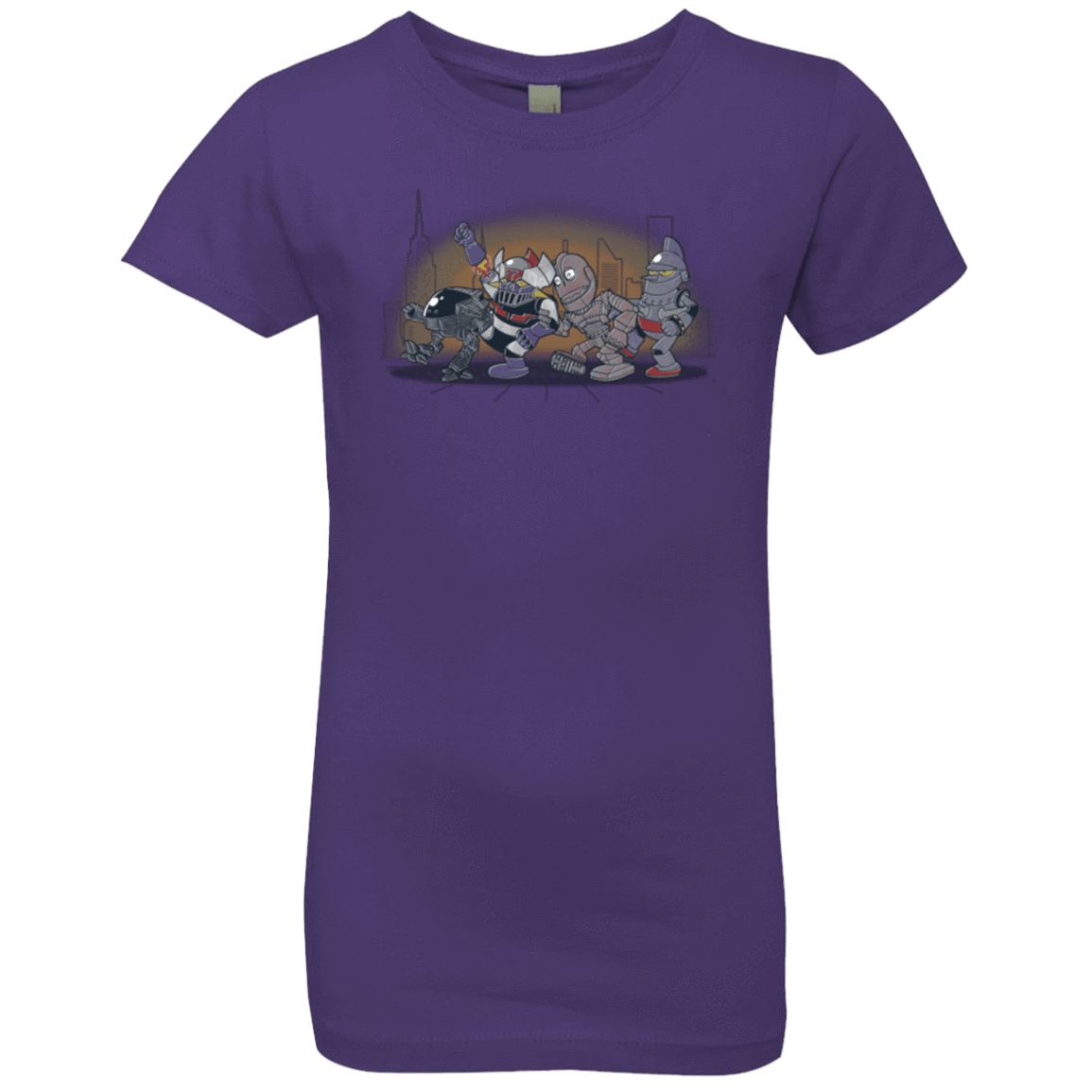 T-Shirts Purple Rush / YXS Where The Big Robots are Girls Premium T-Shirt