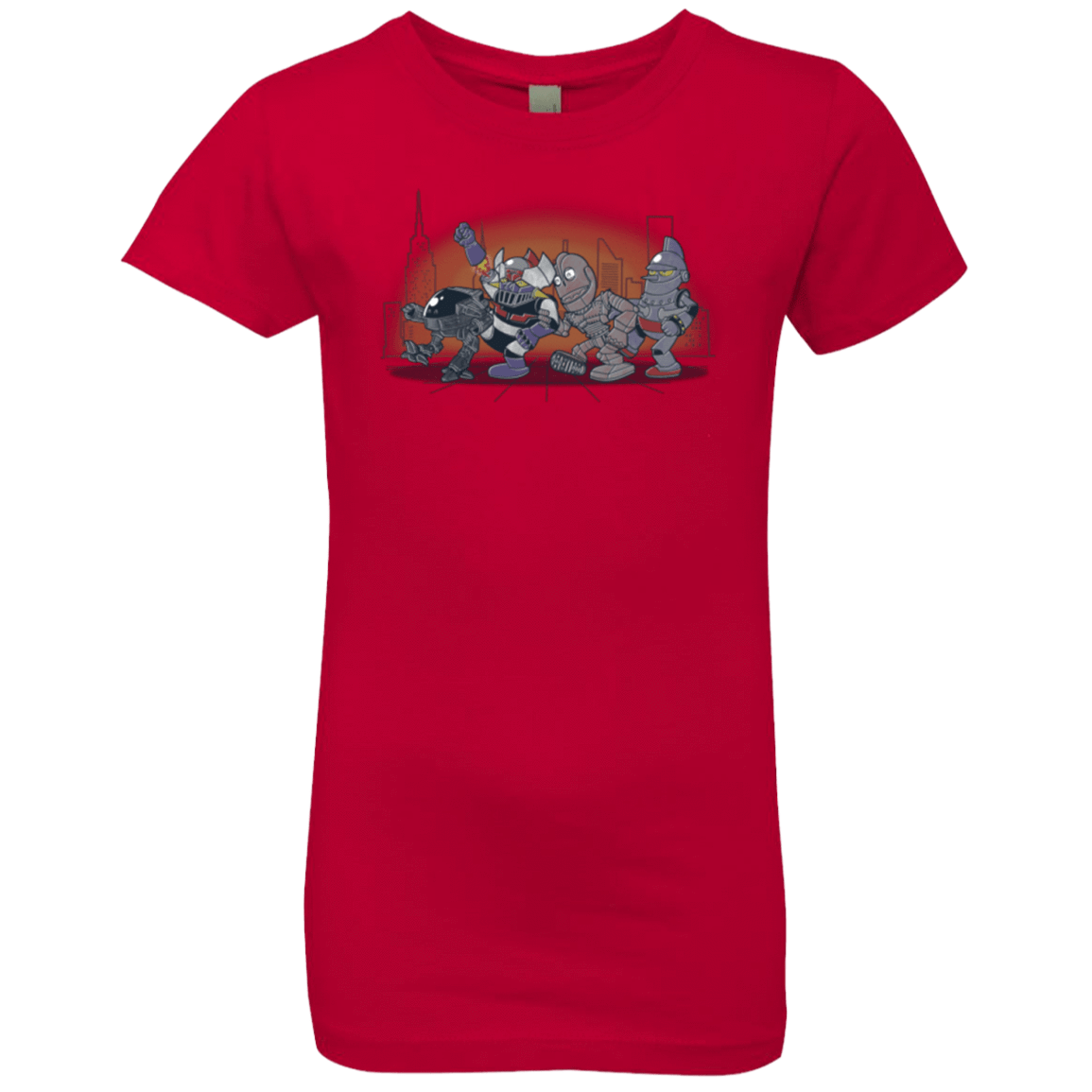 T-Shirts Red / YXS Where The Big Robots are Girls Premium T-Shirt
