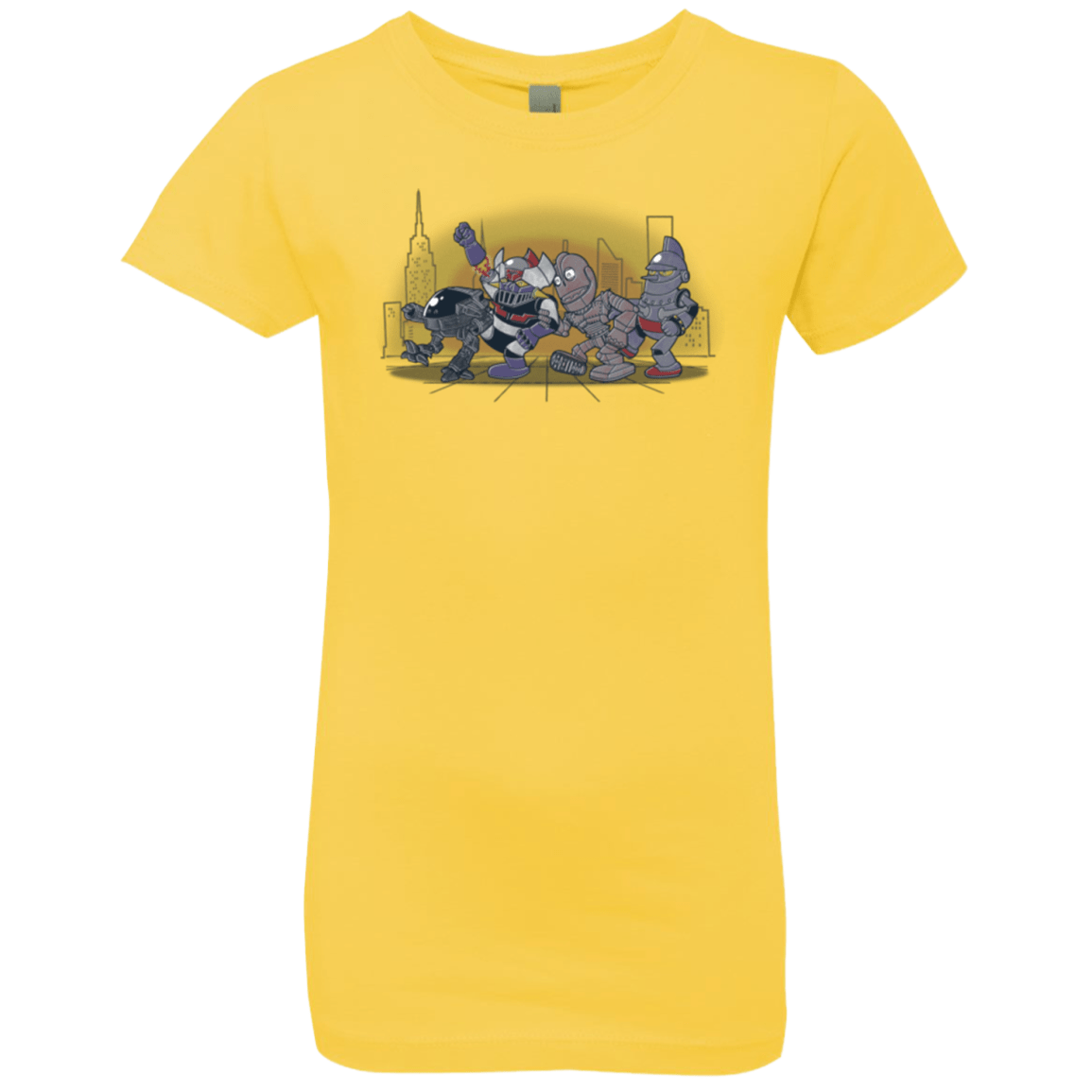 T-Shirts Vibrant Yellow / YXS Where The Big Robots are Girls Premium T-Shirt