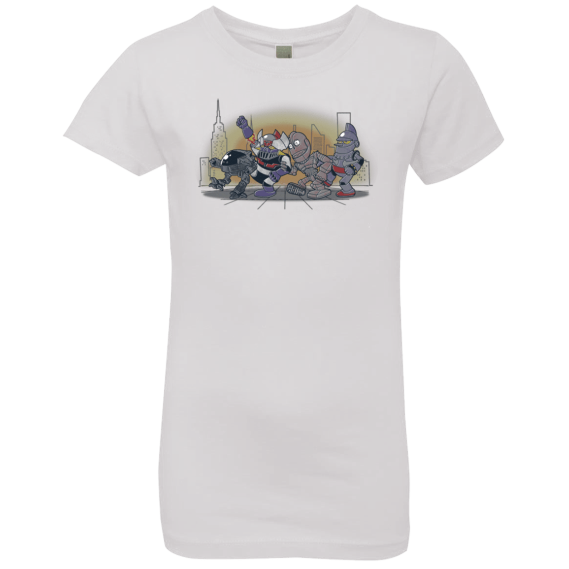 T-Shirts White / YXS Where The Big Robots are Girls Premium T-Shirt