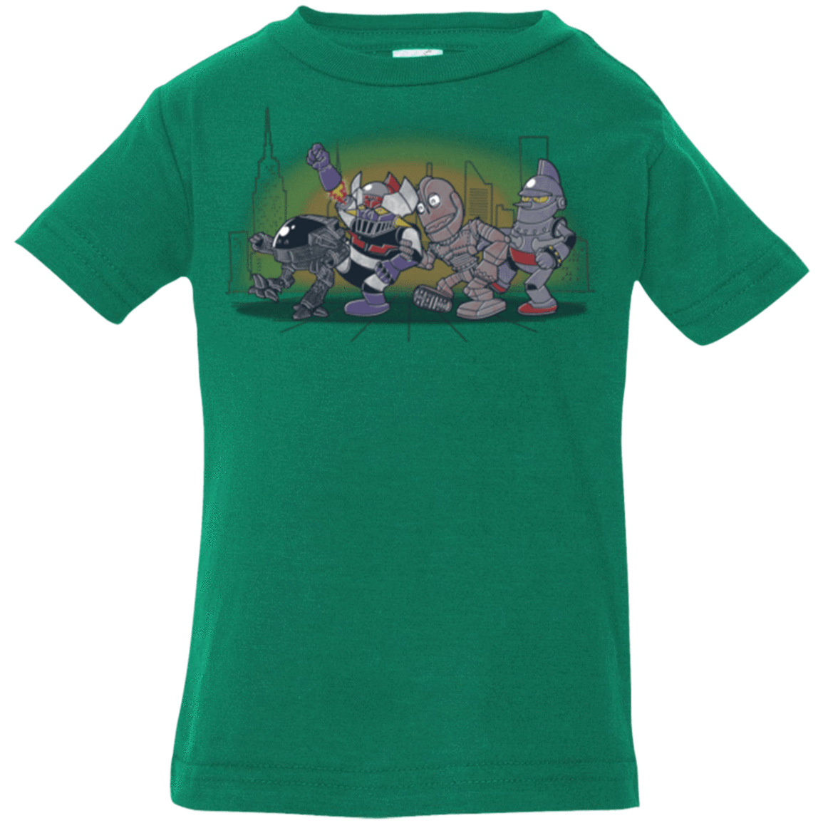 T-Shirts Kelly / 6 Months Where The Big Robots are Infant Premium T-Shirt