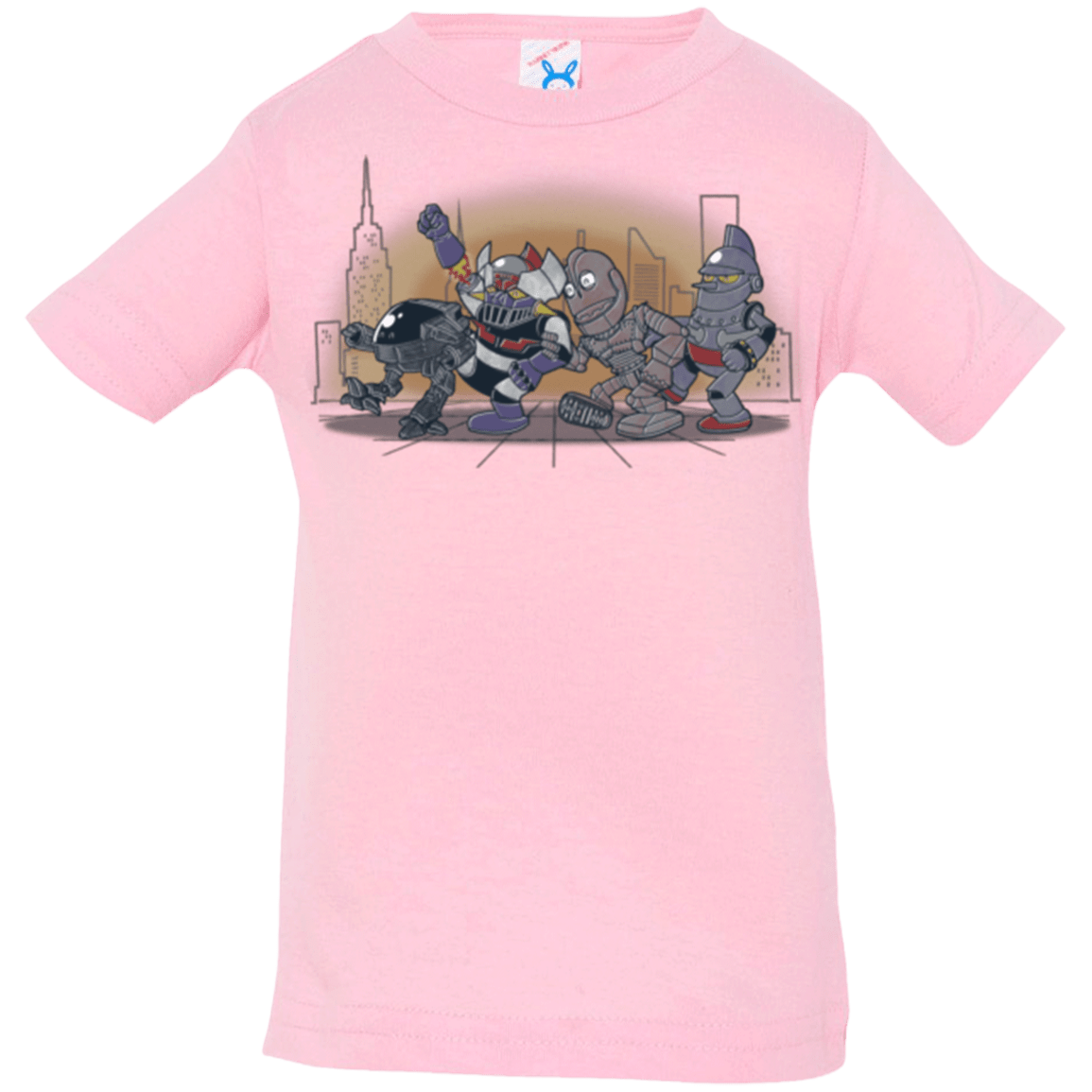 T-Shirts Pink / 6 Months Where The Big Robots are Infant Premium T-Shirt