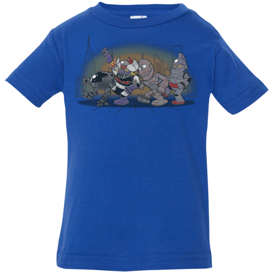 T-Shirts Royal / 6 Months Where The Big Robots are Infant Premium T-Shirt