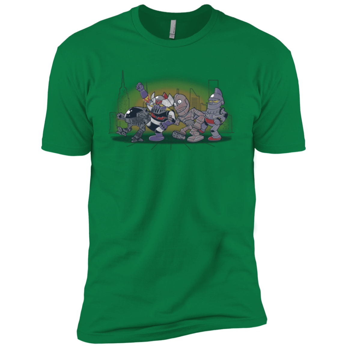 T-Shirts Kelly Green / X-Small Where The Big Robots are Men's Premium T-Shirt
