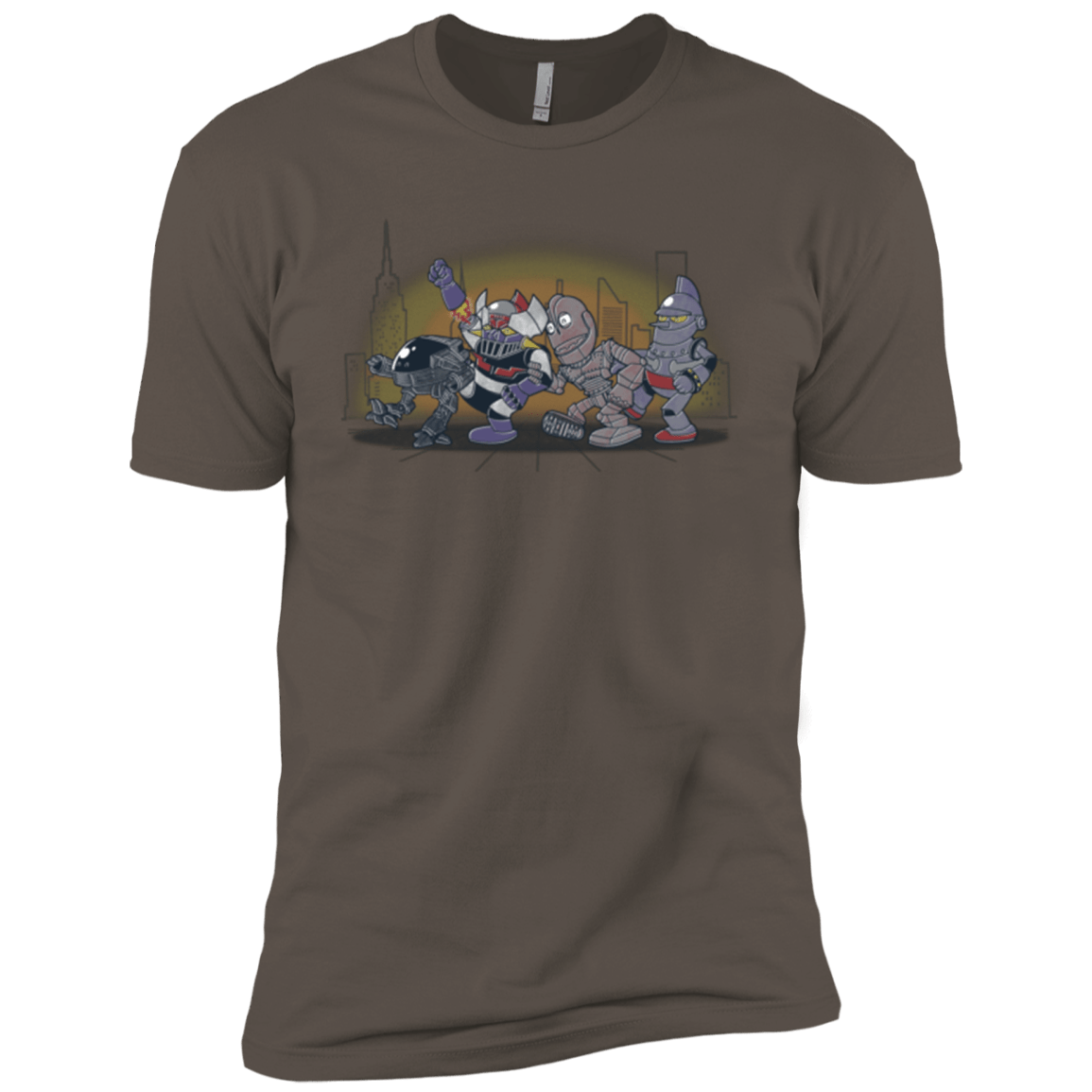 T-Shirts Warm Grey / X-Small Where The Big Robots are Men's Premium T-Shirt