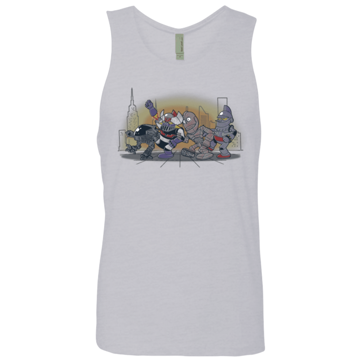 T-Shirts Heather Grey / Small Where The Big Robots are Men's Premium Tank Top