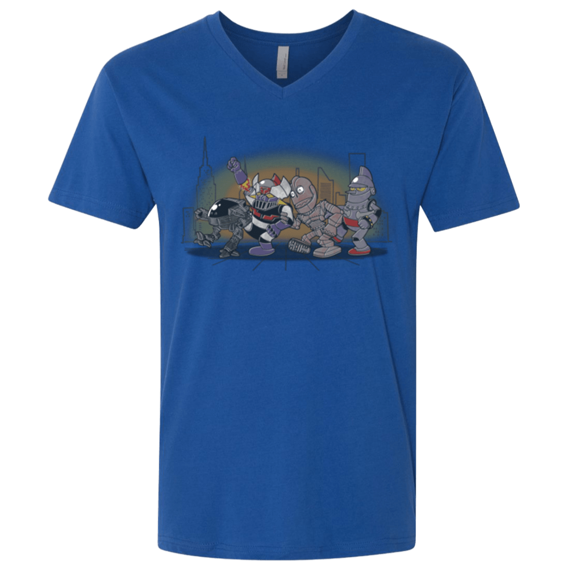 T-Shirts Royal / X-Small Where The Big Robots are Men's Premium V-Neck