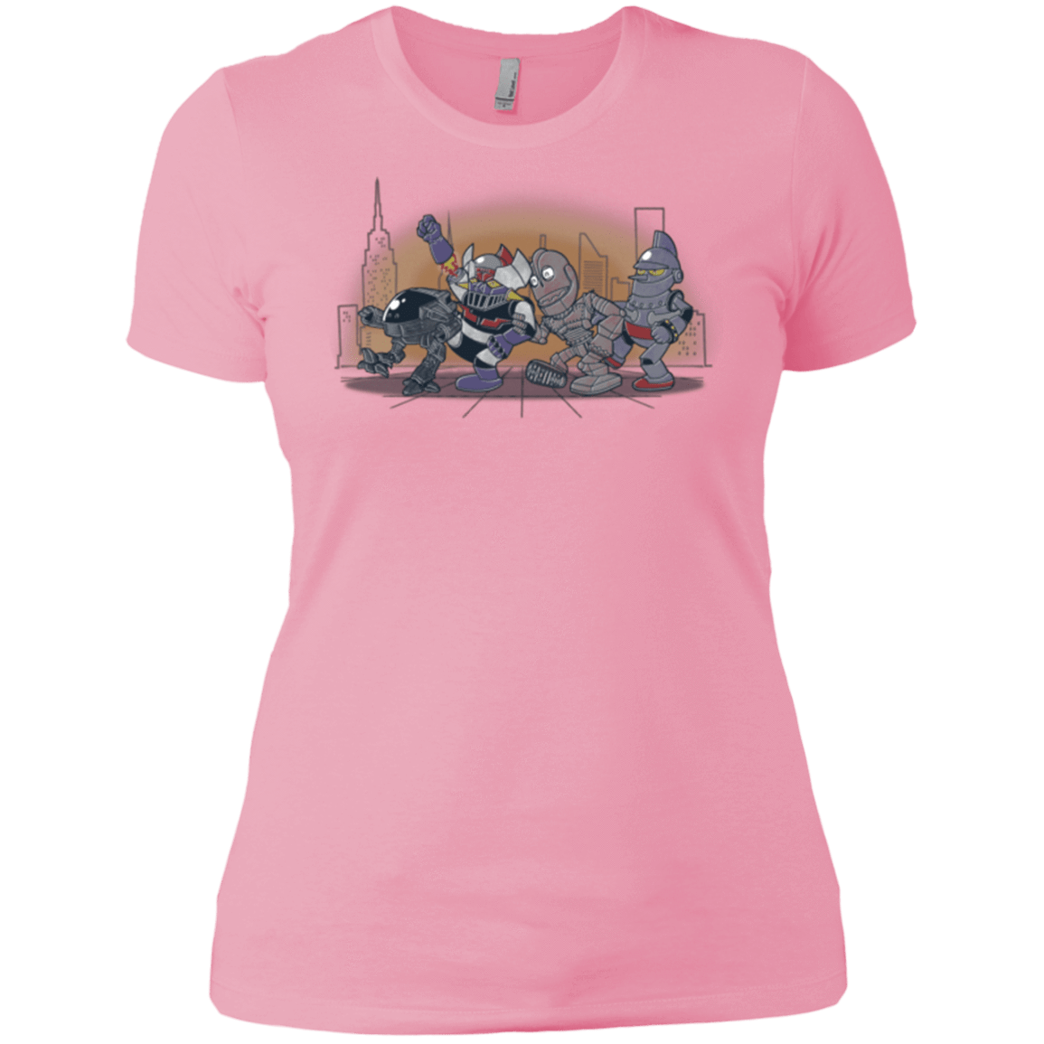 T-Shirts Light Pink / X-Small Where The Big Robots are Women's Premium T-Shirt