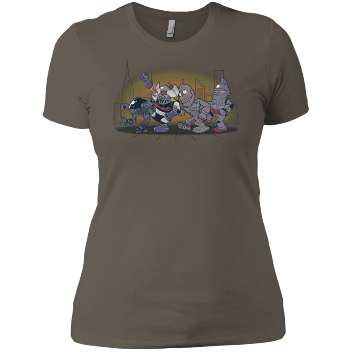 T-Shirts Warm Grey / X-Small Where The Big Robots are Women's Premium T-Shirt