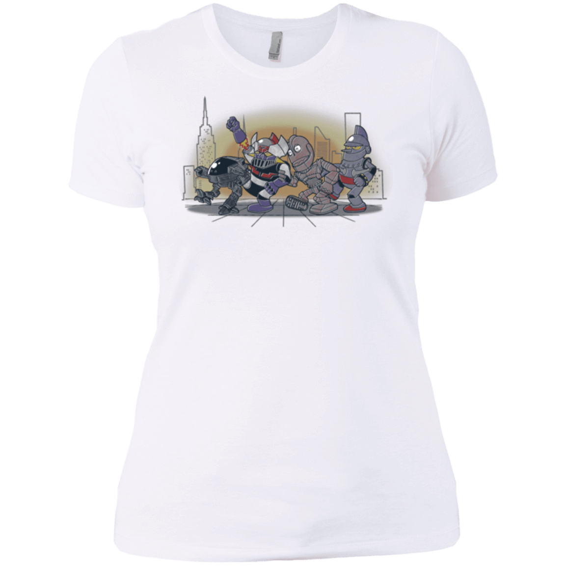 T-Shirts White / X-Small Where The Big Robots are Women's Premium T-Shirt