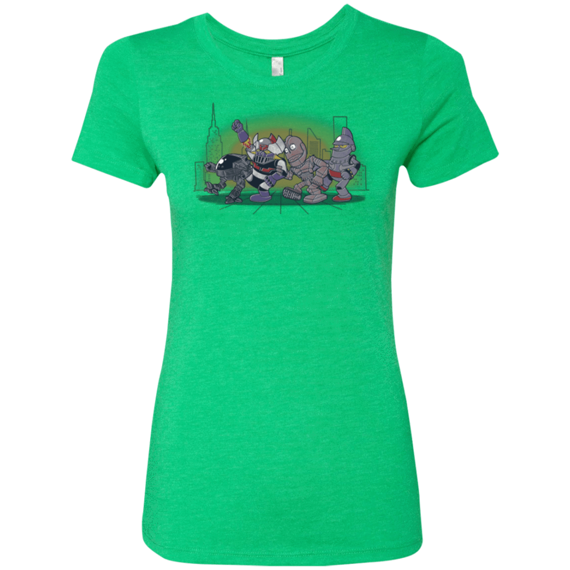 T-Shirts Envy / Small Where The Big Robots are Women's Triblend T-Shirt