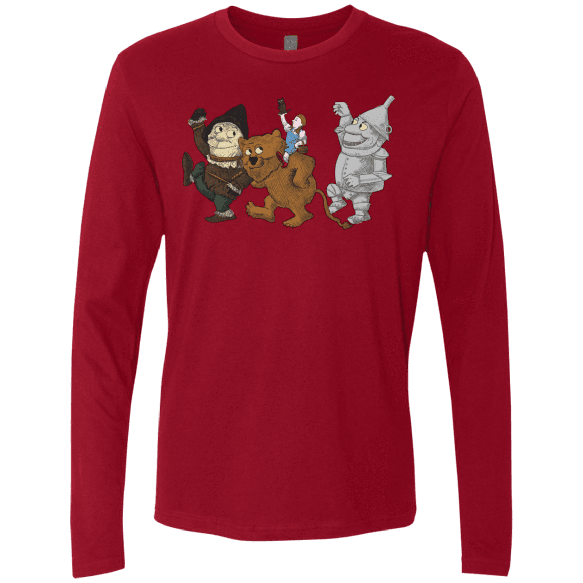 T-Shirts Cardinal / S Where the Friends Things Are Men's Premium Long Sleeve