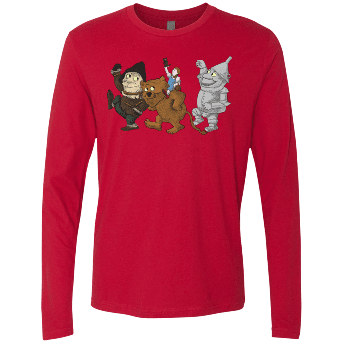 T-Shirts Red / S Where the Friends Things Are Men's Premium Long Sleeve