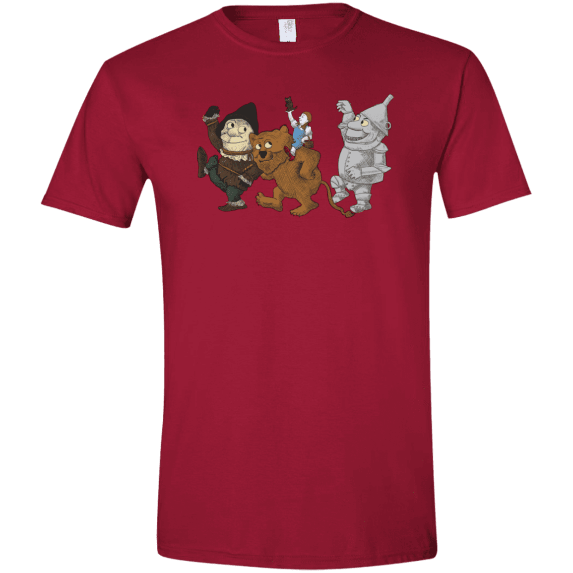 T-Shirts Cardinal Red / S Where the Friends Things Are Men's Semi-Fitted Softstyle