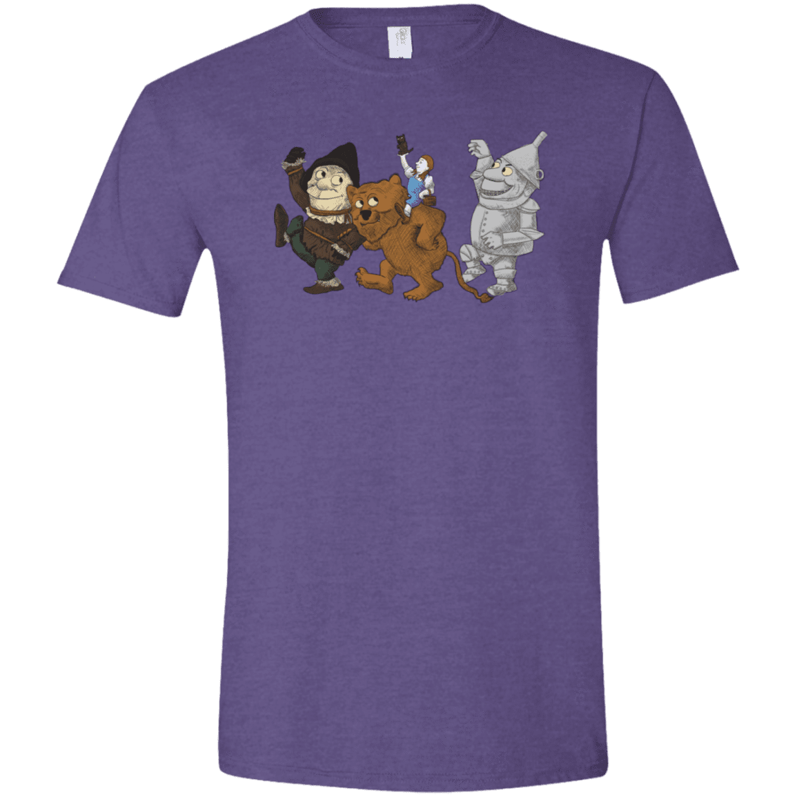 T-Shirts Heather Purple / S Where the Friends Things Are Men's Semi-Fitted Softstyle