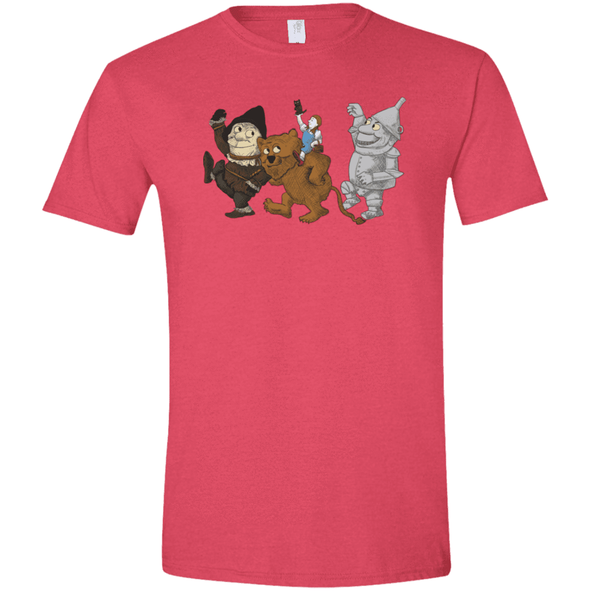 T-Shirts Heather Red / S Where the Friends Things Are Men's Semi-Fitted Softstyle