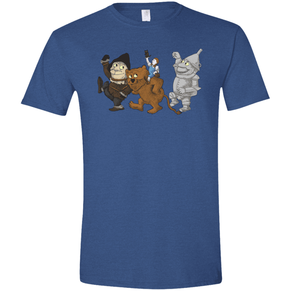 T-Shirts Heather Royal / X-Small Where the Friends Things Are Men's Semi-Fitted Softstyle