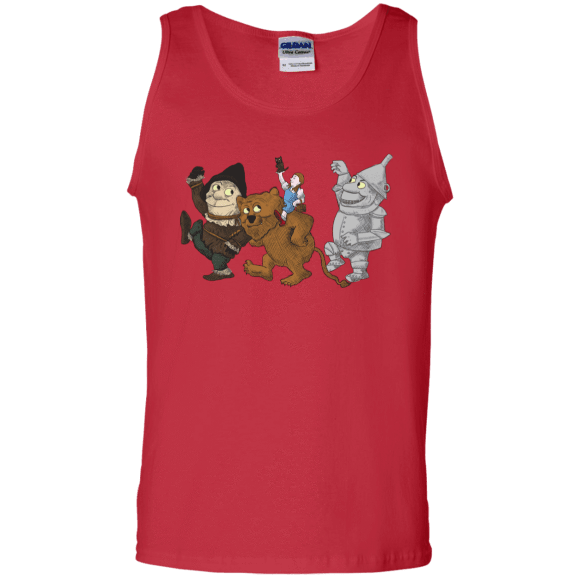 T-Shirts Red / S Where the Friends Things Are Men's Tank Top